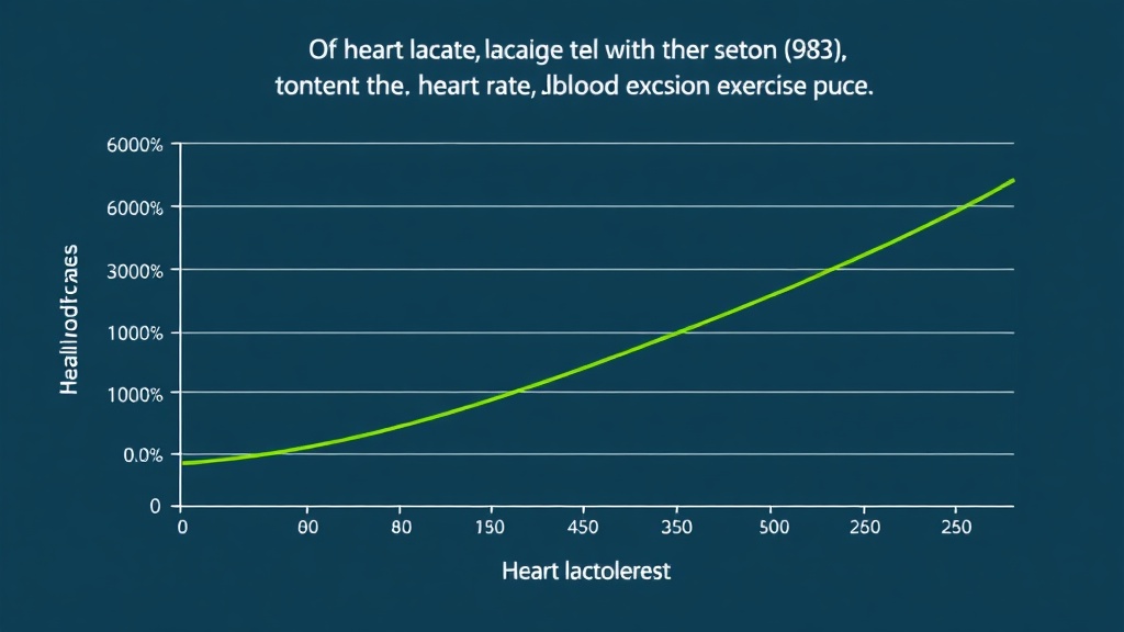 운동 강도 증가에 따른 심박수와 혈중 젖산 농도 변화를 보여주는 데이터 차트