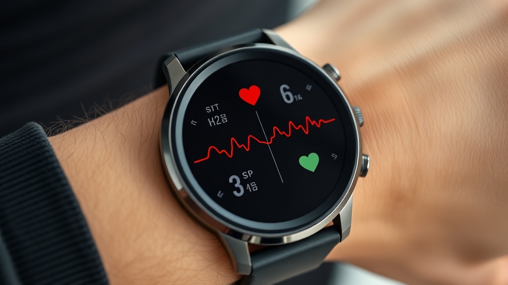 스마트워치와 심박수 모니터를 통한 훈련 강도 측정 과정을 보여주는 이미지